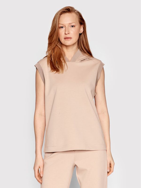 Sisley Sisley Суитшърт 3IPRL2003 Бежов Regular Fit