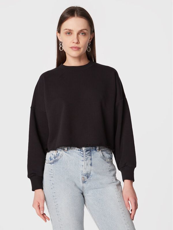 Sisley Sisley Суитшърт 3ZPTW1005 Черен Relaxed Fit