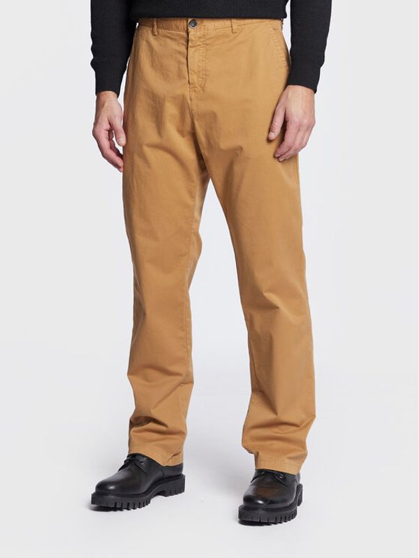 Sisley Sisley Текстилни панталони 486LSF01D Кафяв Relaxed Fit