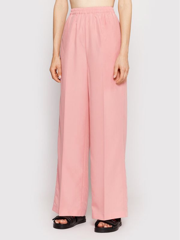 Sisley Sisley Текстилни панталони 48J6LF012 Розов Regular Fit