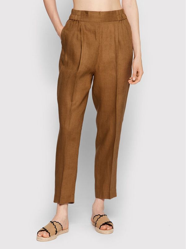 Sisley Sisley Текстилни панталони 4AGHLF00S Зелен Regular Fit