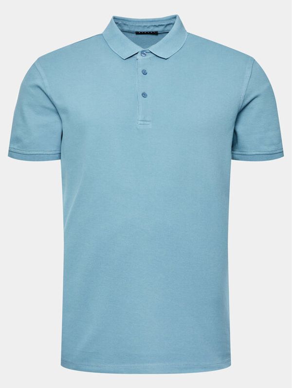 Sisley Sisley Тениска с яка и копчета 3B2ZS300B Regular Fit