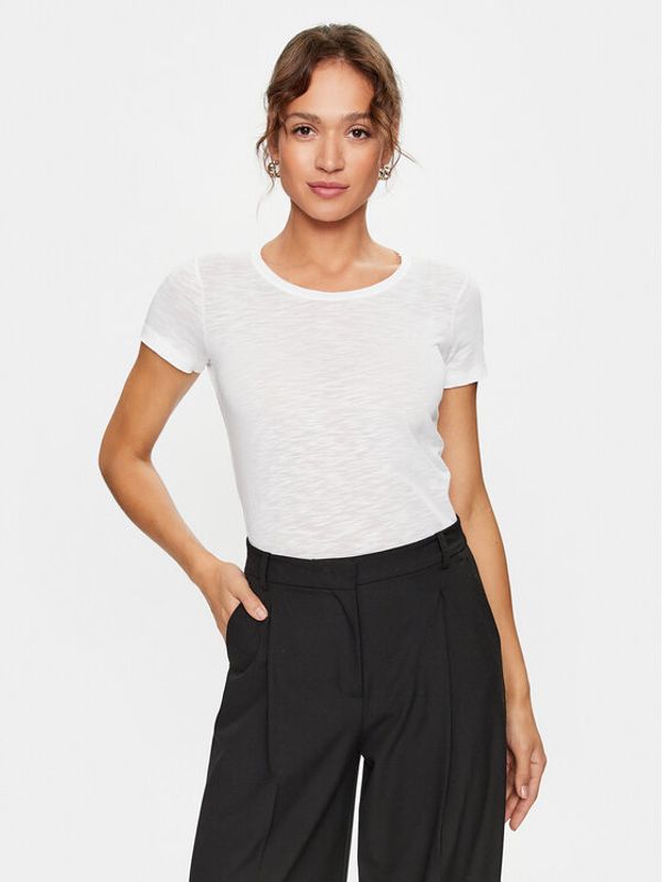 Sisley Sisley Тишърт 3FD4L11A2 Бял Regular Fit