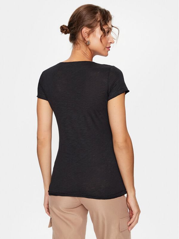 Sisley Sisley Тишърт 3FD4L11A2 Черен Regular Fit