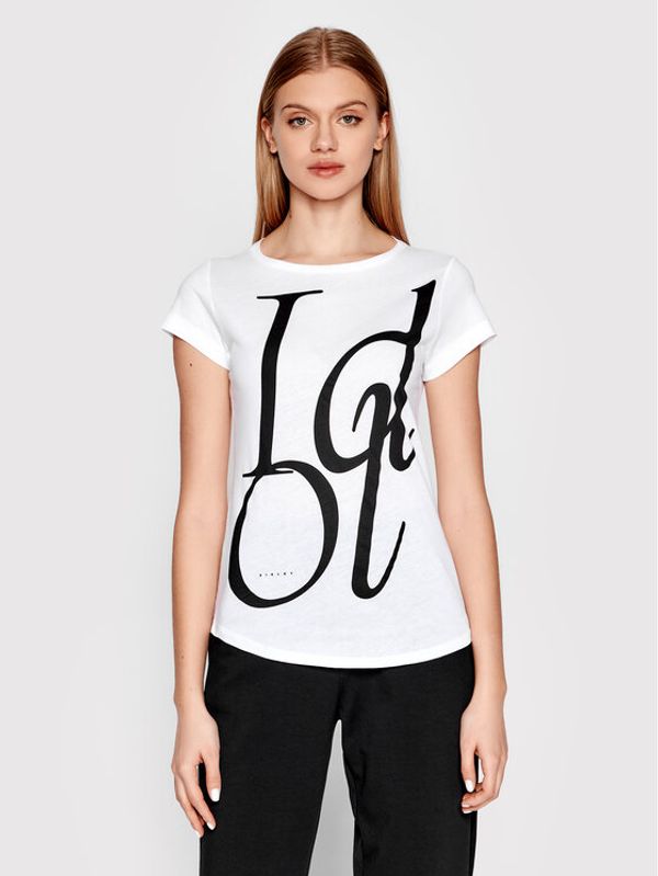 Sisley Sisley Тишърт 3L7NL100T Бял Regular Fit