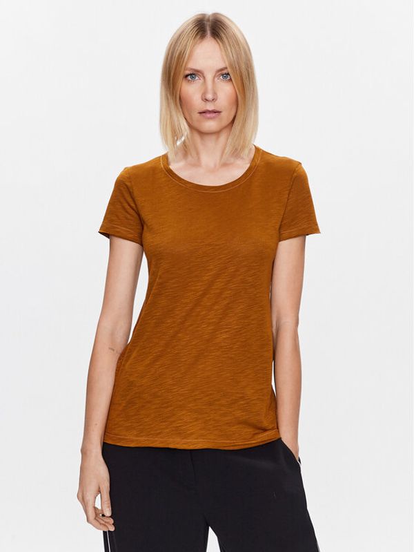 Sisley Sisley Тишърт 3TNHL11A2 Кафяв Regular Fit