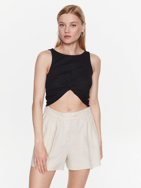 Sisley Sisley топ 3FPZLH00I Черен Regular Fit