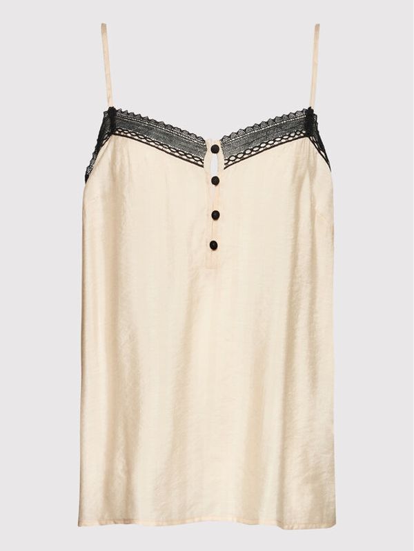 Sisley Sisley топ 5YTLLH003 Бежов Relaxed Fit