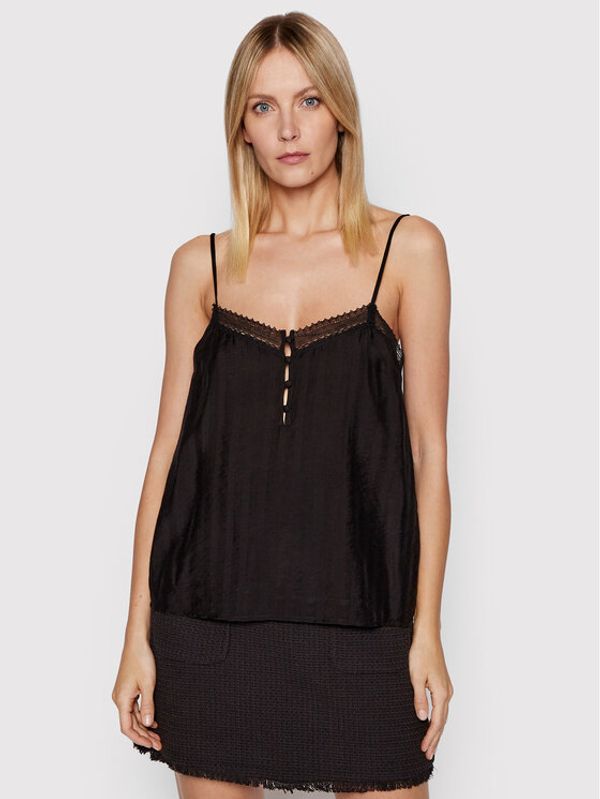 Sisley Sisley топ 5YTLLH003 Черен Relaxed Fit