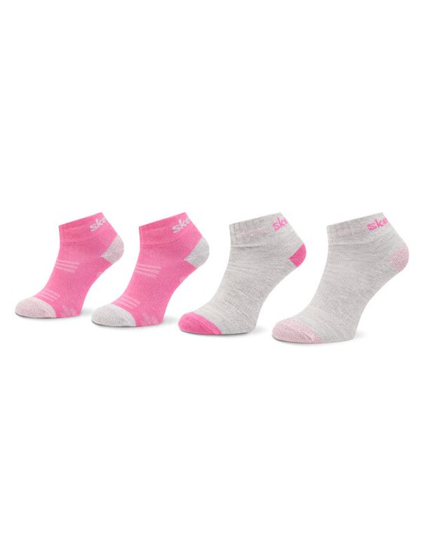 Skechers Skechers Комплект 2 чифта дълги чорапи детски 42042 Цветен