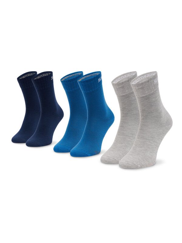 Skechers Skechers Комплект 3 чифта дълги чорапи мъжки SK-SK41040 Цветен