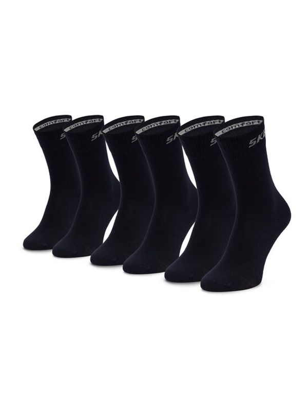 Skechers Skechers Комплект 3 чифта дълги чорапи мъжки SK41040 Тъмносин