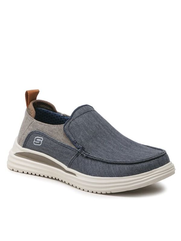 Skechers Skechers Обувки Evers 204472/NVBR Тъмносин