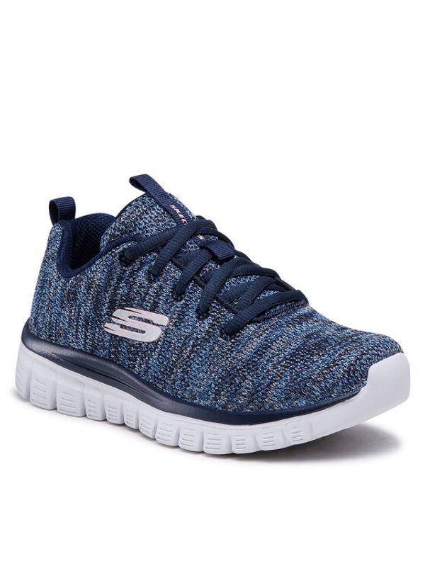Skechers Skechers Обувки Twisted Fortune 12614/NVBL Тъмносин