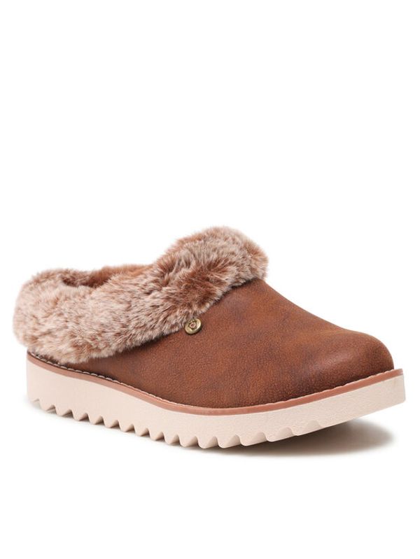 Skechers Skechers Пантофи BOBS Winter Rock 113423/BRN Кафяв