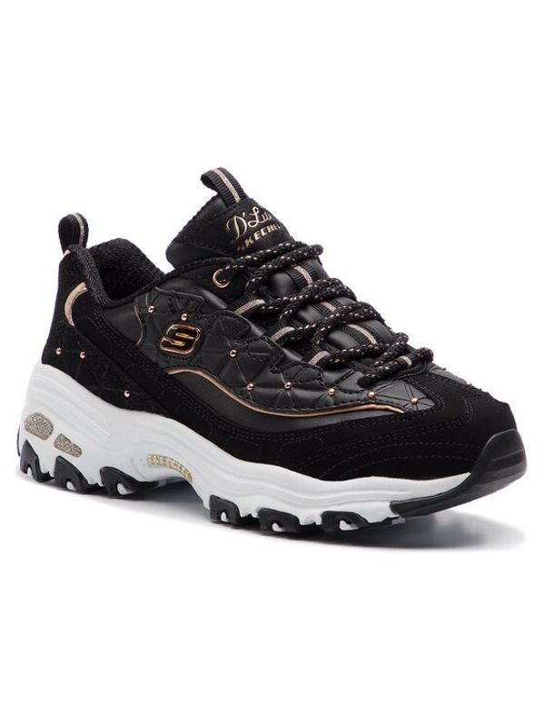 Skechers Skechers Сникърси D'lites Glamour Feels 13087/BKRG Черен