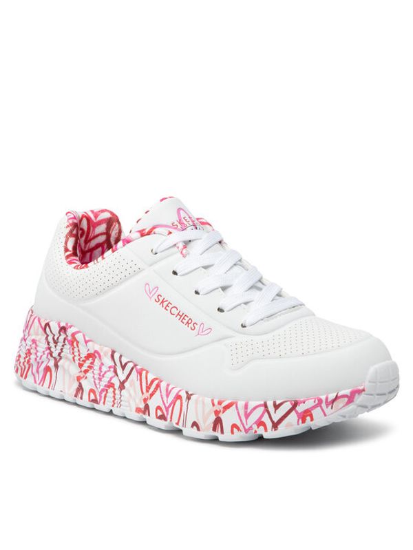 Skechers Skechers Сникърси Lovely Luv 314976L/WRPK Бял
