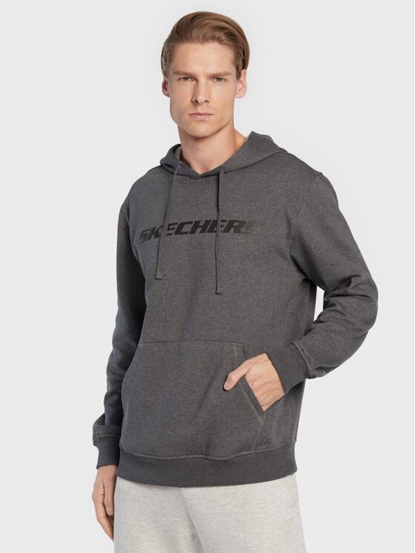 Skechers Skechers Суитшърт Apparel Heritage MHD12 Сив Comfort Fit