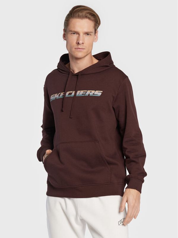 Skechers Skechers Суитшърт Heritage Grid MHD73 Кафяв Regular Fit