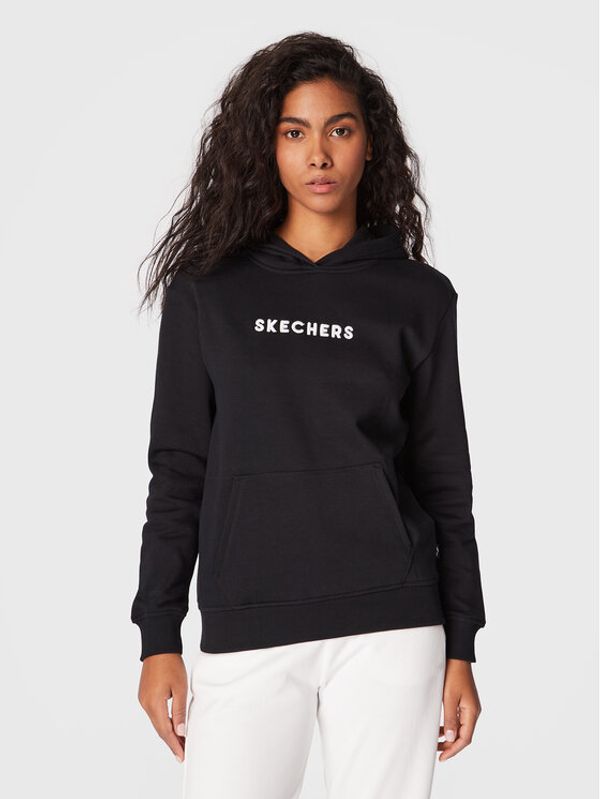 Skechers Skechers Суитшърт Signature WHD69 Черен Regular Fit