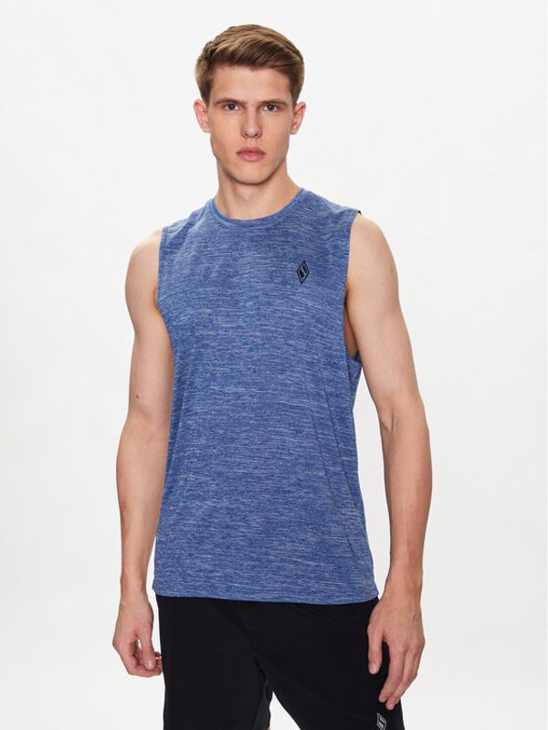 Skechers Skechers Тениска от техническо трико On The Road Muscle M2TT25 Син Regular Fit