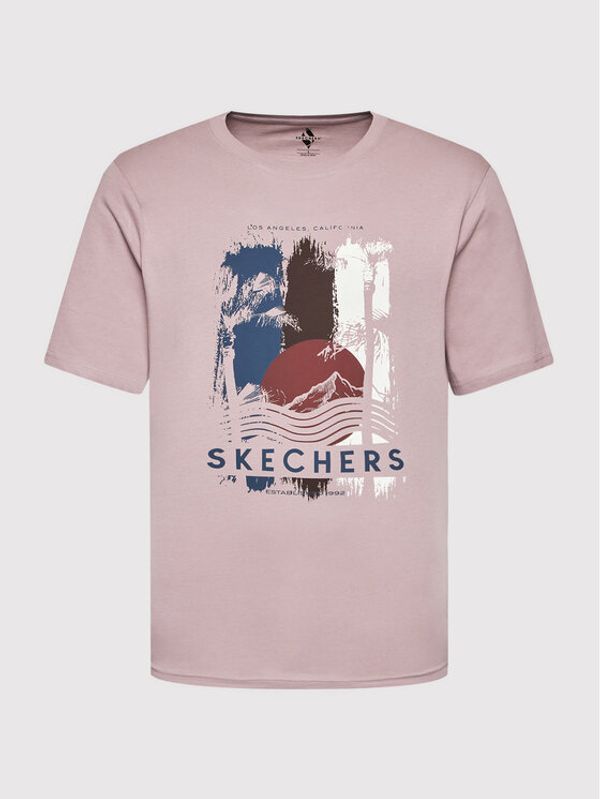 Skechers Skechers Тишърт Endeavour MTS338 Виолетов Regular Fit