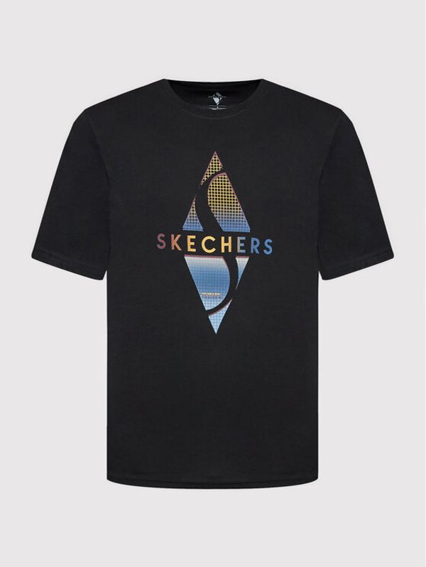 Skechers Skechers Тишърт Recharge MTS344 Черен Regular Fit