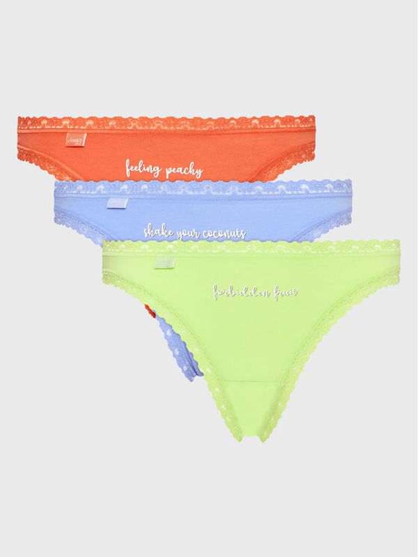 Sloggi Sloggi Комплект 3 чифта класически бикини 10198201 Цветен