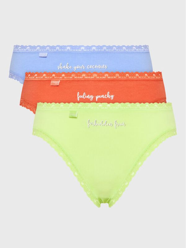 Sloggi Sloggi Комплект 3 чифта класически бикини 10198237 Цветен