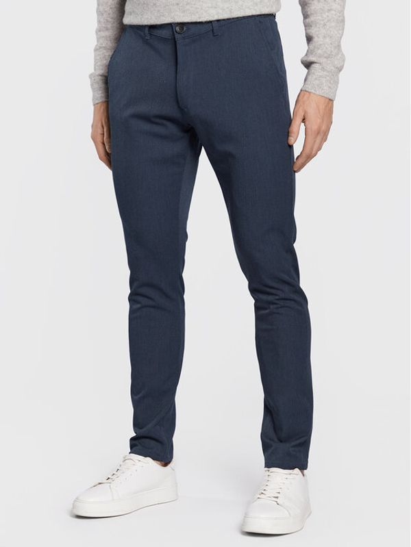 Solid Solid Чино панталони 21200141 Тъмносин Slim Fit