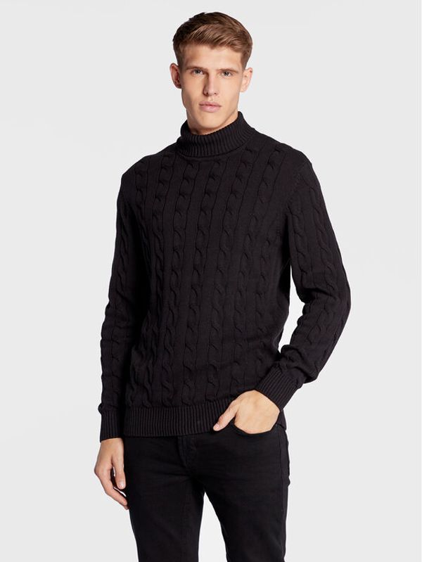 Solid Solid Поло 21107139 Черен Regular Fit