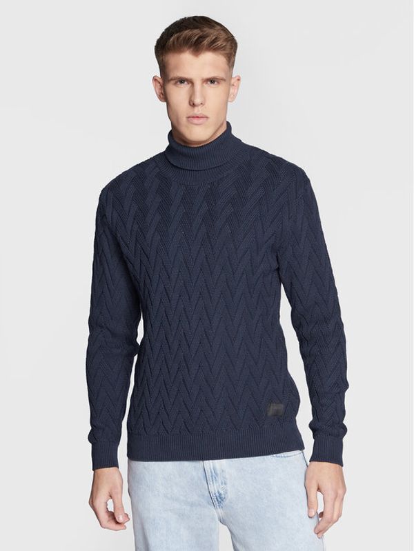 Solid Solid Поло Deker 21107338 Тъмносин Regular Fit