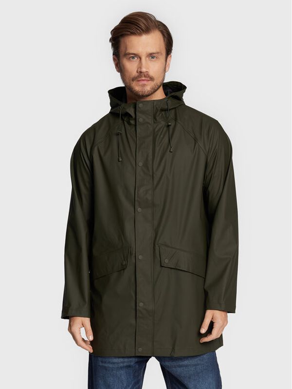 Solid Solid Преходно яке 21107388 Зелен Regular Fit