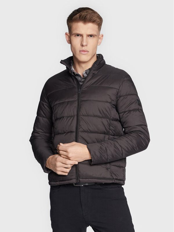 Solid Solid Пухено яке 21107082 Черен Regular Fit