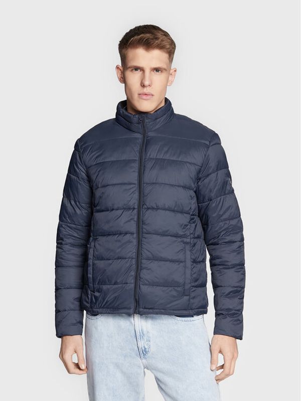 Solid Solid Пухено яке 21107082 Тъмносин Regular Fit