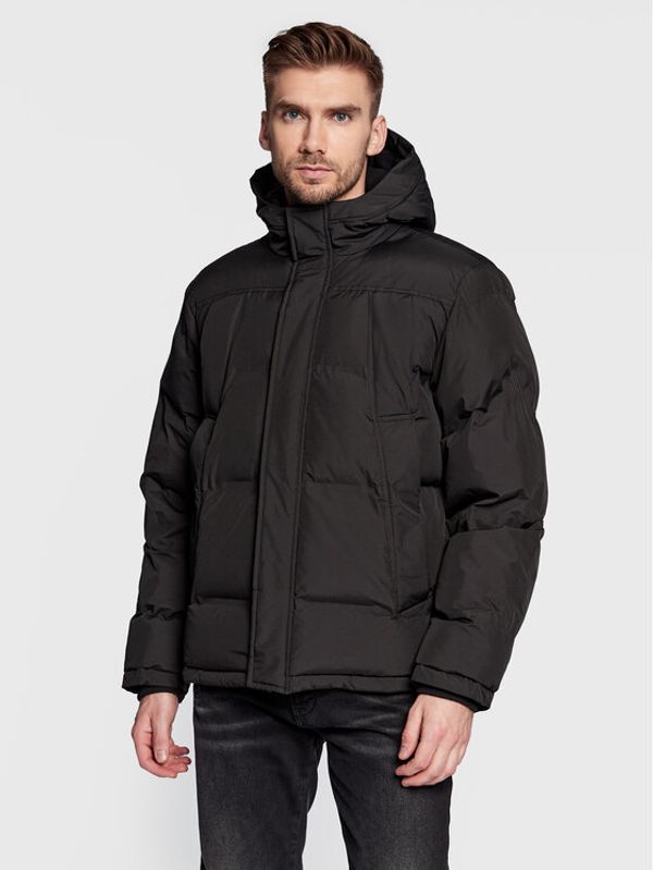 Solid Solid Пухено яке 21107091 Черен Regular Fit