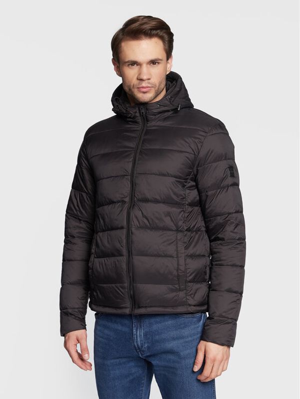 Solid Solid Пухено яке Cole 21107081 Черен Regular Fit