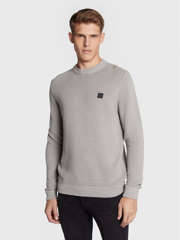 Solid Solid Пуловер 21106094 Сив Regular Fit
