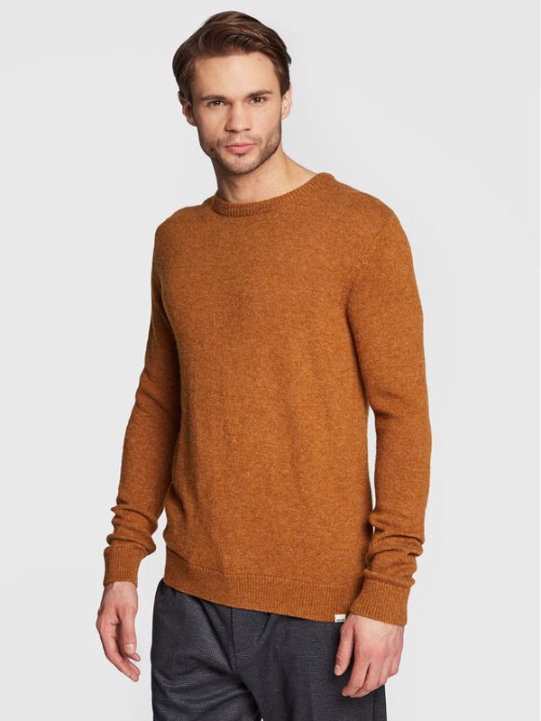 Solid Solid Пуловер Dylion 21107341 Кафяв Regular Fit