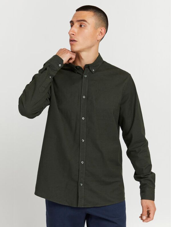 Solid Solid Риза 21106618 Зелен Regular Fit