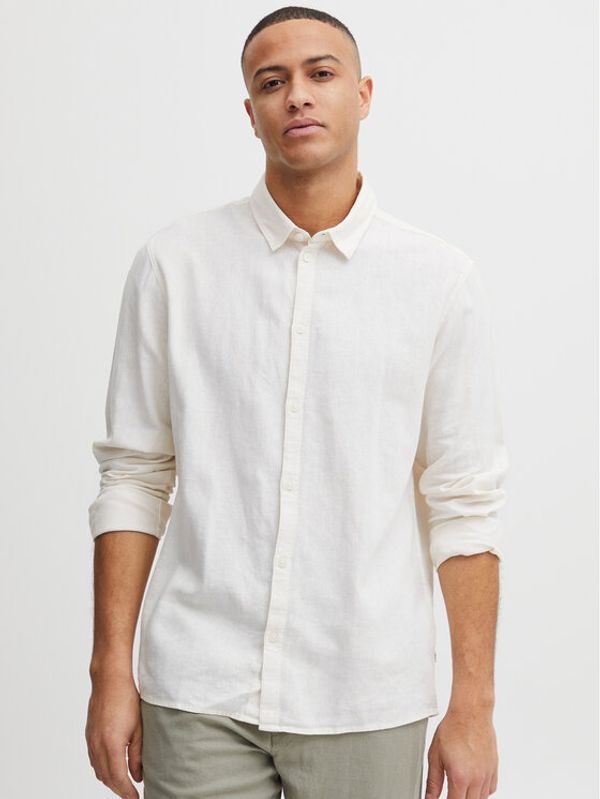 Solid Solid Риза 21107646 Бял Regular Fit