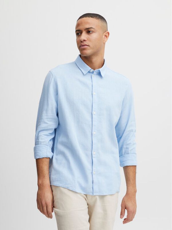 Solid Solid Риза 21107646 Син Regular Fit