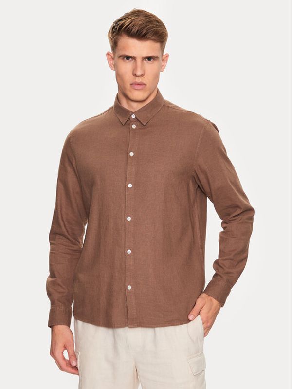 Solid Solid Риза 21107646 Зелен Regular Fit