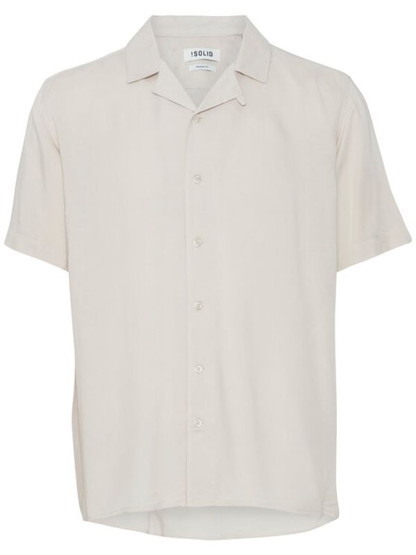 Solid Solid Риза 21107683 Бежов Casual Fit