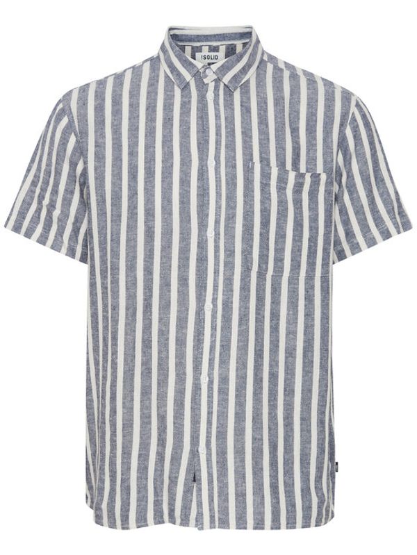 Solid Solid Риза 21107688 Син Regular Fit