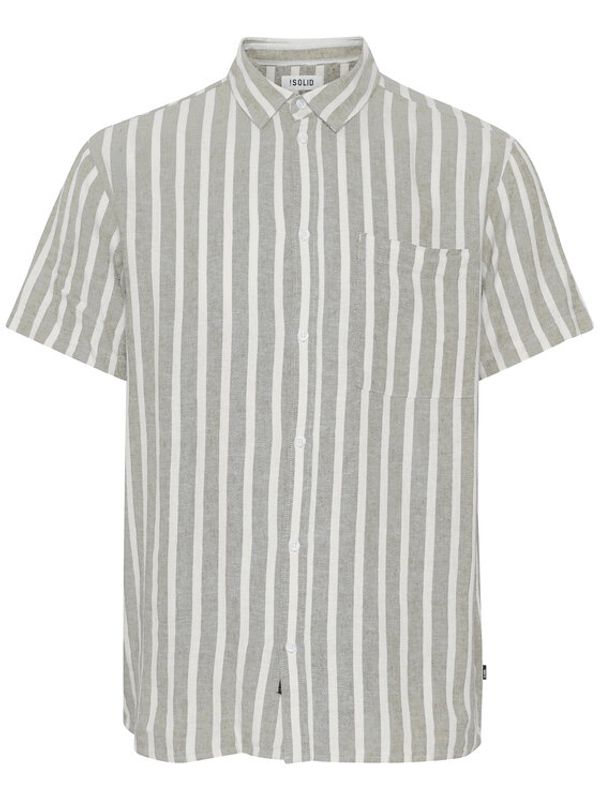 Solid Solid Риза 21107688 Зелен Regular Fit