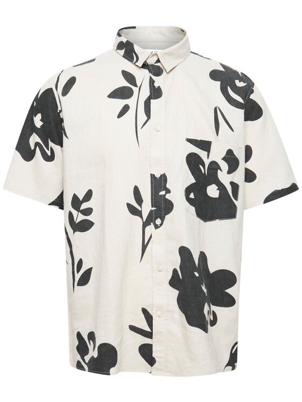 Solid Solid Риза 21107691 Екрю Regular Fit