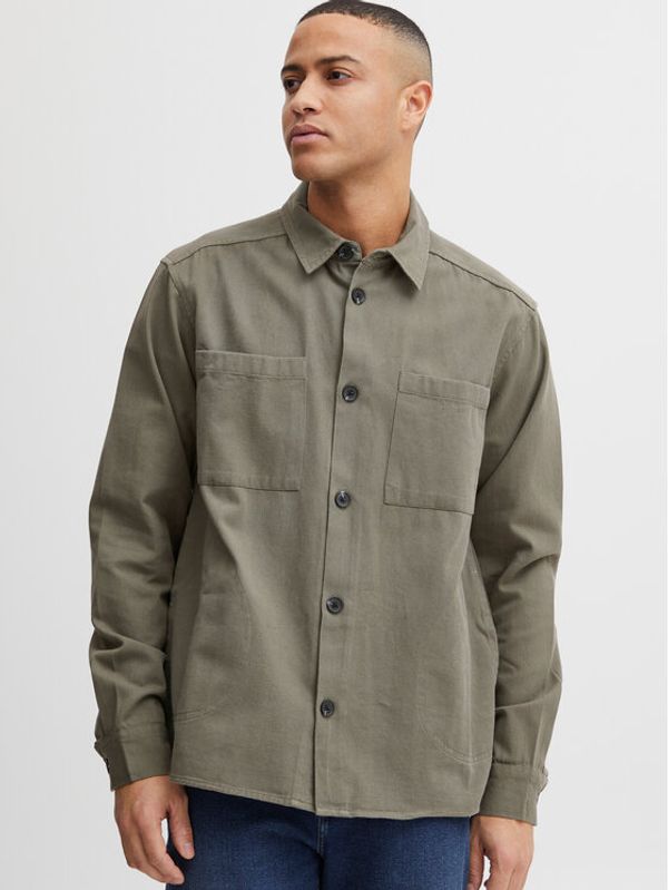 Solid Solid Риза 21107710 Зелен Regular Fit