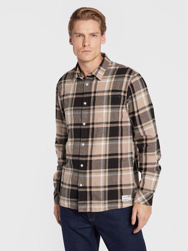 Solid Solid Риза Craig 21107051 Бежов Regular Fit