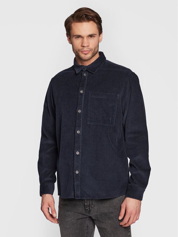 Solid Solid Риза Dahy 21107322 Тъмносин Casual Fit